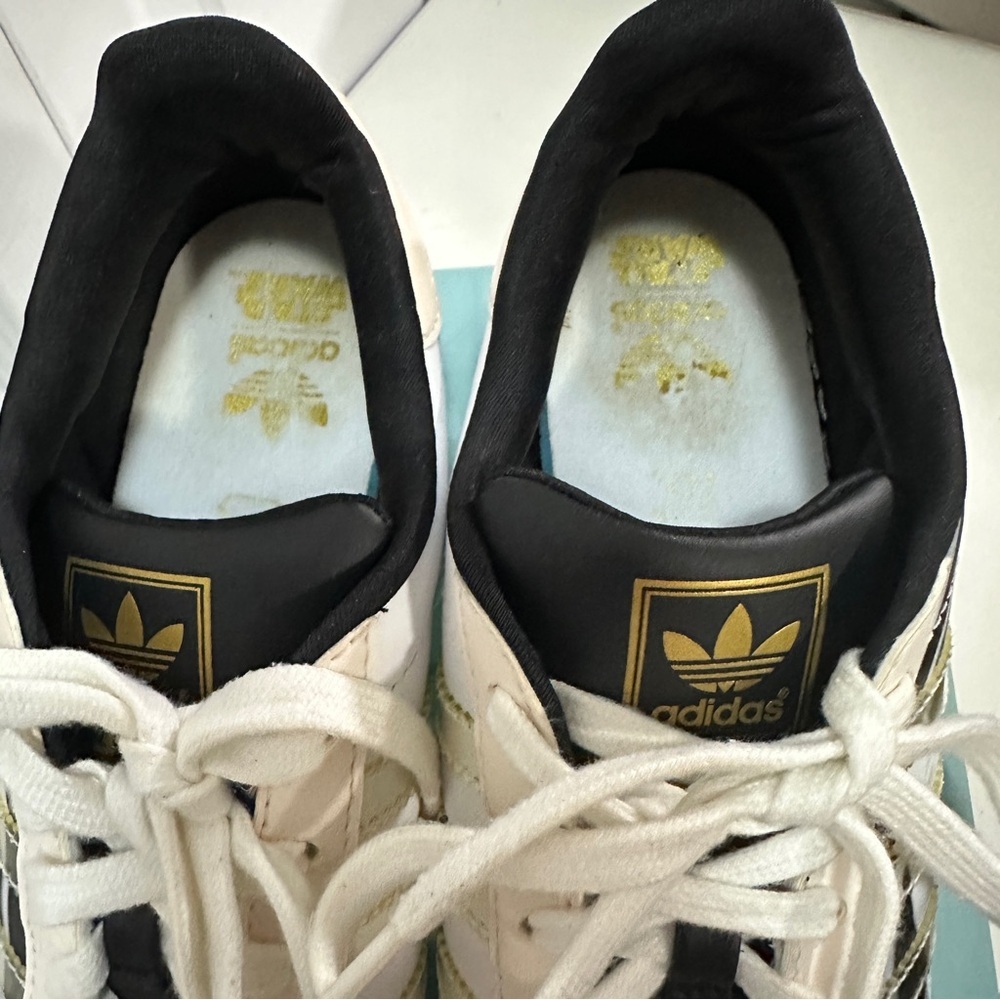 adidas White and Black Women's Shoes - Picture 5 of 7
